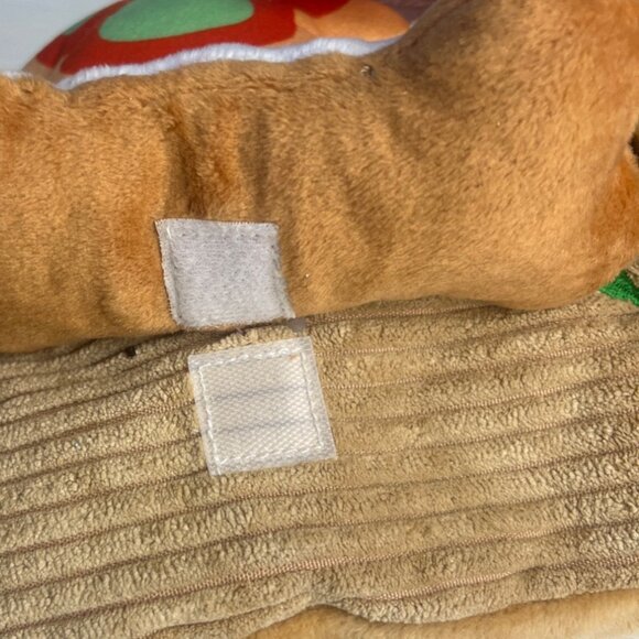 HugSmart Fuzzy Friendz Dog Toy With Squeaker Festive Design Holiday - Picture 10 of 11